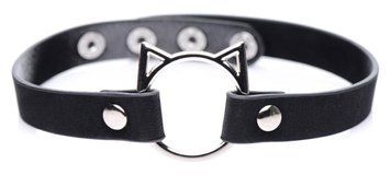 Чокер Master Series Kinky Kitty Ring Slim Choker - Black SX1184 фото Купить   Master Series (США) 821 грн