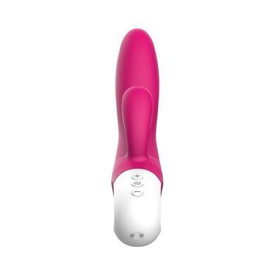 Вібратор-кролик Liebe Bend It Plus Rechargeable Cerise, гнучкий, 2 мотори, 10 режимів Liebe  &mdash; фото