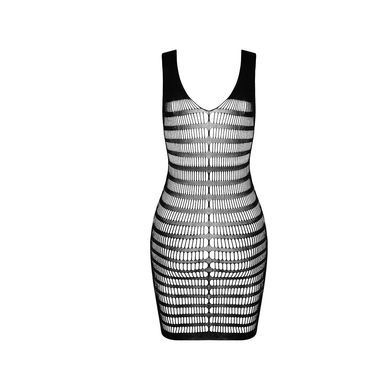 Бодістокінг-сукня з відкритими грудями Passion BS092 black SO6394 фото Купити Бодістокінг-сукня з відкритими грудями Passion BS092 black  Passion (Польща) 803 грн