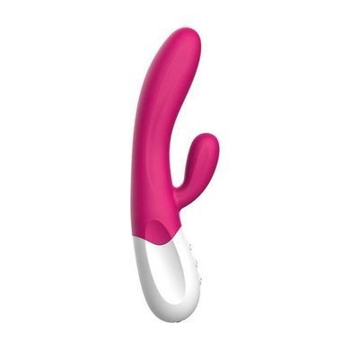 Вібратор-кролик Liebe Bend It Plus Rechargeable Cerise, гнучкий, 2 мотори, 10 режимів Liebe  &mdash; фото