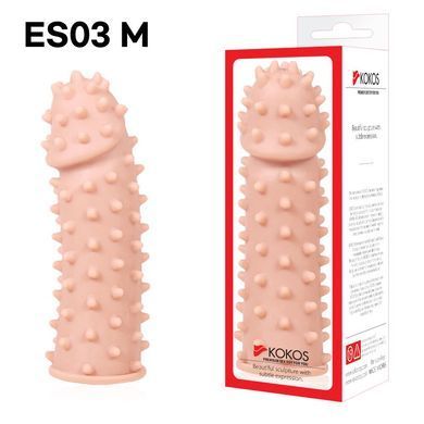 Насадка на член Kokos Extreme Sleeve ES.03 размер M, утолщающая, стимулирующий рельеф SO1275 фото Купить   Kokos (Південна Корея) 489 грн