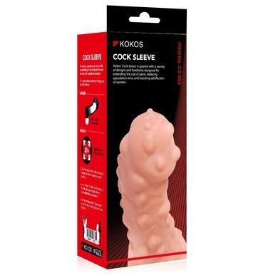 Насадка на член Kokos Cock Sleeve CS 003 M SX1455 фото Купити Насадка на член Kokos Cock Sleeve CS 003 M  Kokos (Південна Корея) 618 грн