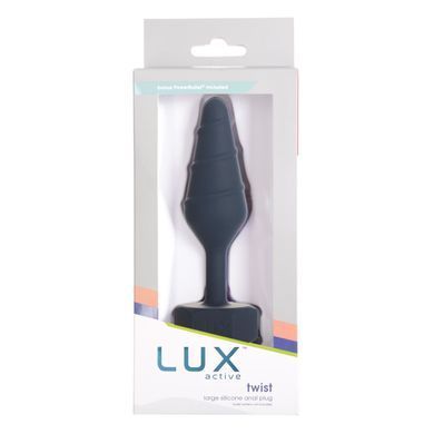 Анальна пробка Lux Active Twist Plug Small Blue SX3927 фото Купити Анальна пробка Lux Active Twist Plug Small Blue  Lux Active (Канада) 1 129 грн