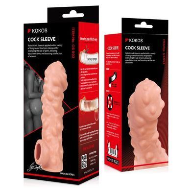 Насадка на член Kokos Cock Sleeve CS 003 M SX1455 фото Купити Насадка на член Kokos Cock Sleeve CS 003 M  Kokos (Південна Корея) 618 грн