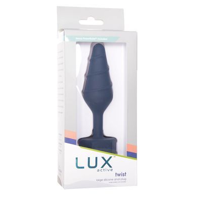 Анальна пробка Lux Active Twist Plug Small Blue SX3927 фото Купити Анальна пробка Lux Active Twist Plug Small Blue  Lux Active (Канада) 1 129 грн