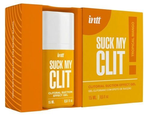 Смоктайзер для клитора Intt Suck My Clit Tropical Mango (15 мл), манго, гель с эффектом посасывания SX4003 фото Купить Смоктайзер для клитора Intt Suck My Clit Tropical Mango (15 мл), манго, гель с эффектом посасывания  Intt  773 грн
