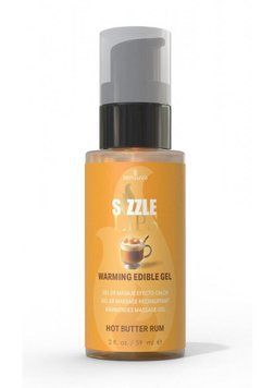 Согревающий массажный гель Sensuva - Sizzle Lips Butter Rum (59 мл), без сахара, съедобный SO9826 фото Купить   Sensuva (США) 461 грн
