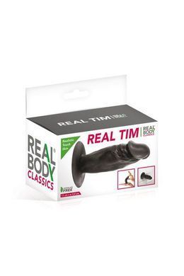 Фаллоимитатор Real Body - Real Tim Black, TPE, диаметр 3,4см SO3722 фото Купить   Real Body (Франція) 369 грн