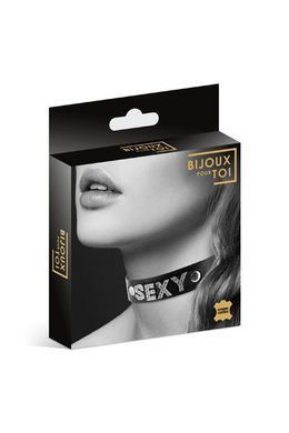 Чокер со стразами Bijoux Pour Toi - SEXY, натуральная кожа SO1876 фото Купить   Bijoux Pour Toi  803 грн