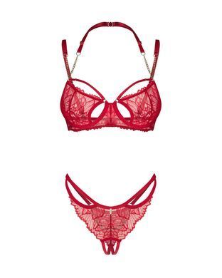 Комплект Obsessive Matildea 2-pcs crotchless set S/M SX3608 фото Купити Комплект Obsessive Matildea 2-pcs crotchless set S/M  Obsessive (Польща) 1 899 грн
