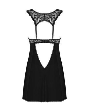 Сорочка бебі-дол з мереживом на грудях Obsessive Donna Dream babydoll XS/S Black, стрінги SO8630 фото Купити Сорочка бебі-дол з мереживом на грудях Obsessive Donna Dream babydoll XS/S Black, стрінги  Obsessive (Польща) 1 570 грн