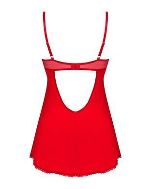 Пеньюар Obsessive Ingridia chemise & thong XS/S, червоний, сорочка, стрінги SO9036 фото Купити Пеньюар Obsessive Ingridia chemise & thong XS/S, червоний, сорочка, стрінги  Obsessive (Польща) 2 097 грн