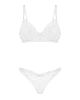 Комплект Obsessive Alissium 2-pcs set, XS/S, мереживо, ліф з м&rsquo;якою чашкою, трусики танга SX0603 фото Купити Комплект Obsessive Alissium 2-pcs set, XS/S, мереживо, ліф з м&rsquo;якою чашкою, трусики танга  Obsessive (Польща) 1 625 грн