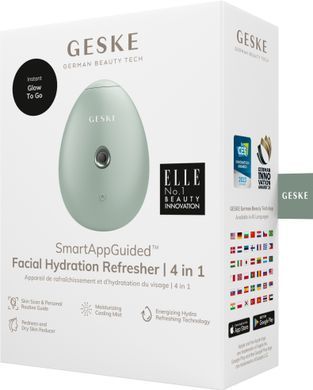 Електронний освіжувач для зволоження обличчя GESKE Facial Hydration Refresher 4в1 green HB0173 фото Купити Електронний освіжувач для зволоження обличчя GESKE Facial Hydration Refresher 4в1 green  GESKE 1 279 грн