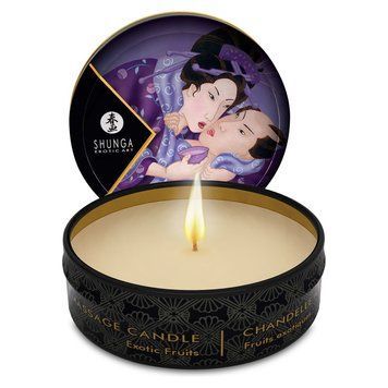 Массажная свеча Shunga Mini Massage Candle &ndash; Exotic Fruits (30 мл) с афродизиаками SO2518 фото Купить   Shunga (Канада) 369 грн