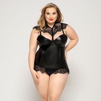 Латексний комплект білизни JSY &laquo;Пристрасна Ірис&raquo; Plus Size, Black, корсет, стрінги, мереживо SO8383 фото Купити Латексний комплект білизни JSY &laquo;Пристрасна Ірис&raquo; Plus Size, Black, корсет, стрінги, мереживо  JSY (Китай) 1 699 грн