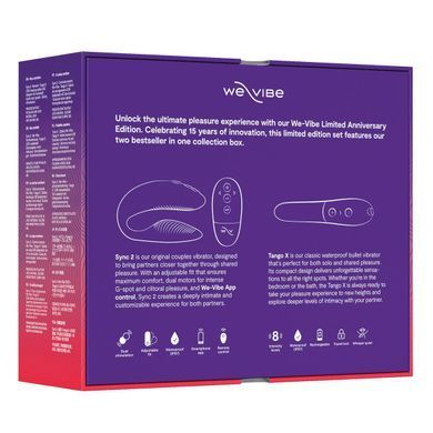 Подарочный набор We-Vibe 15 Year Anniversary Collection, смарт-вибратор для пар + вибропуля SX0526 фото Купить   We-Vibe (Канада) 7 761 грн
