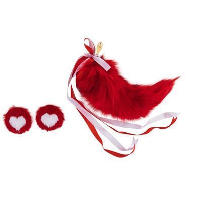 Анальная пробка с хвостом лисицы LOCKINK SEVANDA Red Vixen Set with Pear-shape Plug SX0907 фото Купить   LOCKINK (Китай) 2 753 грн