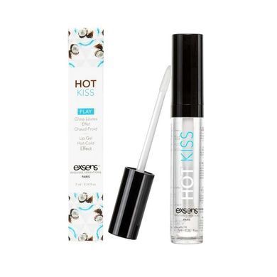 Стимулирующий блеск для губ EXSENS Coconut Hot Kiss 7 мл, согревает и охлаждает SO5540 фото Купить   Exsens (Франція) 517 грн