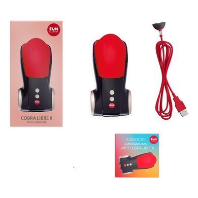 Мастурбатор для головки пеніса Fun Factory COBRA LIBRE II black/red, 2 мотори, гра без рук SX0967 фото Купити Мастурбатор для головки пеніса Fun Factory COBRA LIBRE II black/red, 2 мотори, гра без рук  Fun Factory (Німеччина) 5 053 грн