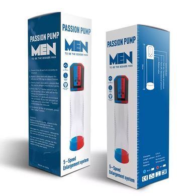 Автоматична вакуумна помпа Men Powerup Passion Enlargement system Blue, перезаряджувана, 5 режимів SO6299 фото Купити Автоматична вакуумна помпа Men Powerup Passion Enlargement system Blue, перезаряджувана, 5 режимів  Men Powerup (Китай) 2 032 грн