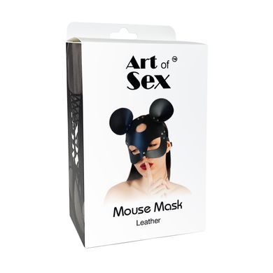 Кожаная маска мышки Art of Sex - Mouse Mask, цвет Черный SO9649 фото Купить   Art of Sex  748 грн