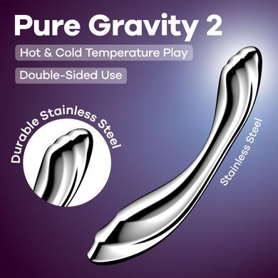 Металевий дилдо Satisfyer Pure Gravity 2 SX3254 фото Купити Металевий дилдо Satisfyer Pure Gravity 2  Satisfyer (Німеччина) 2 937 грн