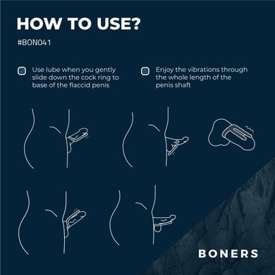 Ерекційне кільце Boners Cockring & Ball Stimulator SX3051 фото Купити Ерекційне кільце Boners Cockring & Ball Stimulator  Boners  2 529 грн