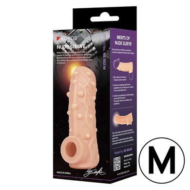 Насадка на член Kokos Nude Sleeve NS 002 M SX1473 фото Купить   Kokos (Південна Корея) 489 грн