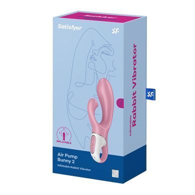 Вібратор-кролик надувний Satisfyer Air Pump Bunny 2 SO8412 фото Купити Вібратор-кролик надувний Satisfyer Air Pump Bunny 2  Satisfyer (Німеччина) 2 217 грн