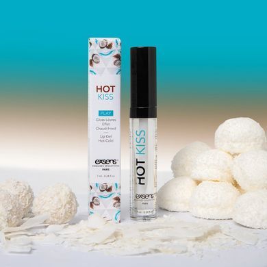 Стимулирующий блеск для губ EXSENS Coconut Hot Kiss 7 мл, согревает и охлаждает SO5540 фото Купить   Exsens (Франція) 517 грн