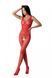 Бодістокінг з крилами Passion BS098 One Size, red, середня сітка, відкритий доступ SO8936 фото 1
