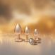 Набір із трьох анальних пробок Dream Toys Gleaming Love, розміри S, M, L, перламутрово-золоті &mdash; фото 5