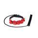 Нашийник з повідцем Liebe Seele Flower Rhythm - Black and Red Leather Flowers collar with Leash &mdash; фото 1