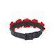 Нашийник з повідцем Liebe Seele Flower Rhythm - Black and Red Leather Flowers collar with Leash &mdash; фото 3