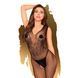 Бодістокінг з візерунком у вигляді крил та метелика Penthouse - Wild catch black XL SO5310 фото 1