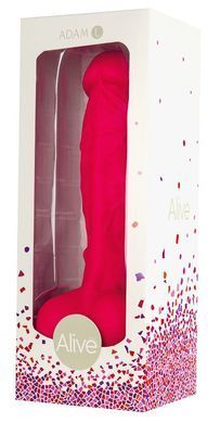 Фаллоимитатор Alive Adam Pink L, двухслойный, силикон+ Silexpan, диаметр 4см AL20331 фото Купить   Alive  1 505 грн