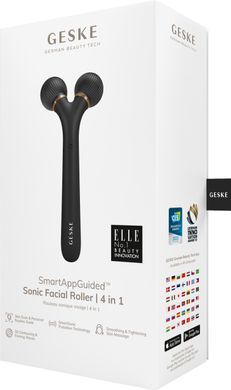 Електронний ультразвуковий ролик для обличчя GESKE Sonic Facial Roller 4в1 gray HB0174 фото Купити Електронний ультразвуковий ролик для обличчя GESKE Sonic Facial Roller 4в1 gray  GESKE 1 699 грн