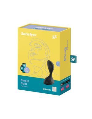 Анальна смарт-пробка з вібрацією Satisfyer Sweet Seal Black SO6100 фото Купити Анальна смарт-пробка з вібрацією Satisfyer Sweet Seal Black  Satisfyer (Німеччина) 2 217 грн