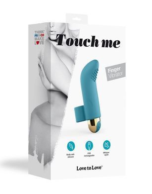 Вибратор на палец Love To Love TOUCH ME PETROLE перезаряжаемый, мощный мотор SO3080 фото Купить   Love To Love (Франція) 1 265 грн