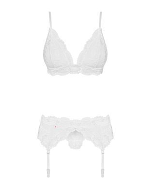 Мереживний комплект білизни Obsessive 810-SEG-2 S/M White, бюстгальтер, стрінги, пояс для панчіх SO7165 фото Купити Мереживний комплект білизни Obsessive 810-SEG-2 S/M White, бюстгальтер, стрінги, пояс для панчіх  Obsessive (Польща) 1 958 грн
