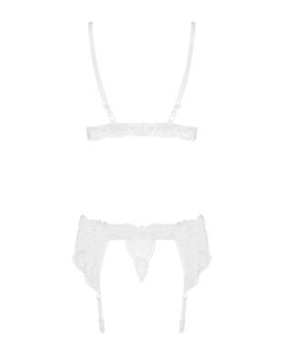 Мереживний комплект білизни Obsessive 810-SEG-2 S/M White, бюстгальтер, стрінги, пояс для панчіх SO7165 фото Купити Мереживний комплект білизни Obsessive 810-SEG-2 S/M White, бюстгальтер, стрінги, пояс для панчіх  Obsessive (Польща) 1 958 грн