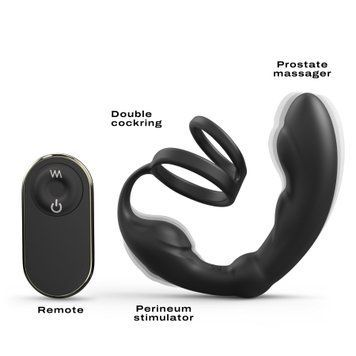 Массажер простаты Dorcel P-Ring с эрекционным кольцом и пультом ДУ SO6240 фото Купить   Dorcel (Франція) 3 787 грн