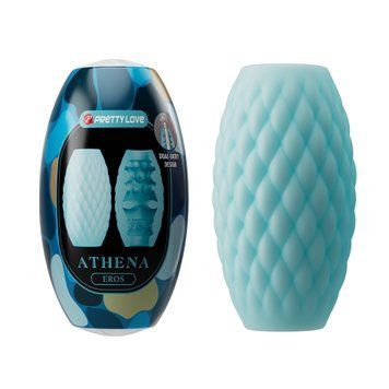 Мастурбатор яйцо PRETTY LOVE Athena Eros голубой, 7.6 х 4.2 см PRETTY LOVE &mdash; фото