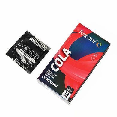 Презервативи Holographic Recare Cola Dotted&Ribbed Condoms 12шт, з пухирцями і ребрами, аромат: Кола SX3335 фото Купити Презервативи Holographic Recare Cola Dotted&Ribbed Condoms 12шт, з пухирцями і ребрами, аромат: Кола  Recare (Китай) 109 грн