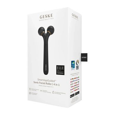 Электронный ультразвуковой ролик для лица GESKE Sonic Facial Roller 4в1 gray HB0174 фото Купить Электронный ультразвуковой ролик для лица GESKE Sonic Facial Roller 4в1 gray  GESKE 2 109 грн