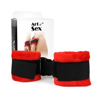 Наручники Art of Sex - Handcuffs Soft Touch Красные SO8497 фото Купить   Art of Sex  332 грн