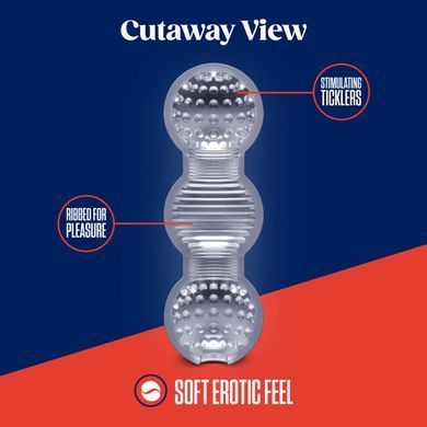 Мастурбатор Blush Rize &ndash; Feelz Masturbator &ndash; Clear, мультитекстура, эффект вакуума SO8837 фото Купить   Blush  664 грн