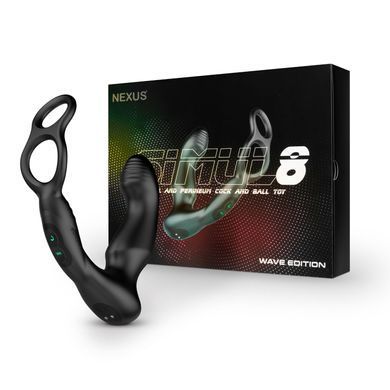 Стимулятор простаты Nexus SIMUL8 Wave Edition с эрекционным кольцом SX1340 фото Купить   Nexus (Великобританія) 3 307 грн