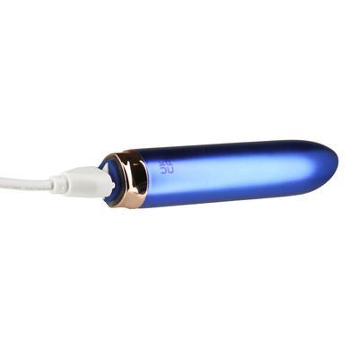 Вибропуля Swan Maximum + Comfy Cuff Blue, супермощная, разная интенсивность, силиконовая манжета SO8903 фото Купить   Swan (Канада) 2 189 грн